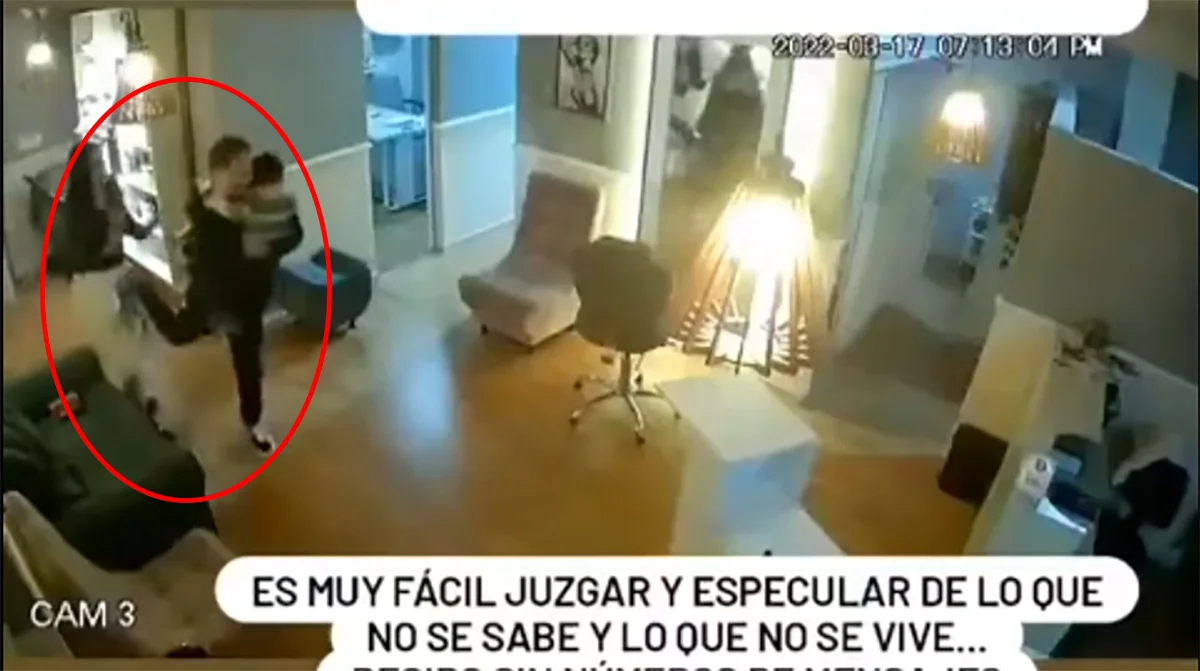 Cláudio Viana filmado a agredir ex namorada com o filho ao colo foto
